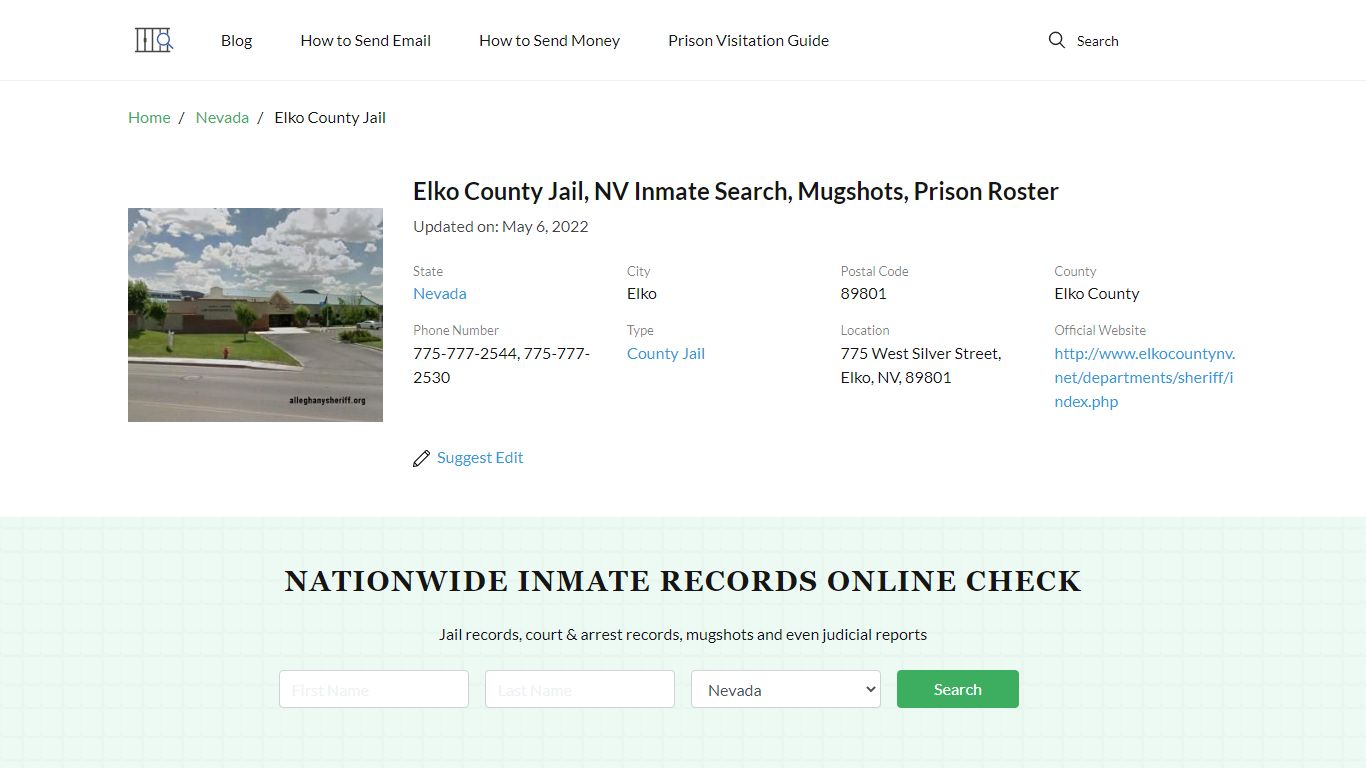 Elko County Jail, NV Inmate Search, Mugshots, Prison ...